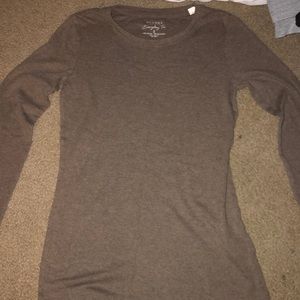 Brown long sleeve shirt